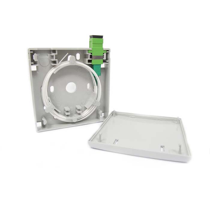 Hyperline fo-wb86-ftth-2sc-plc, бокс-розетка оптический настенный