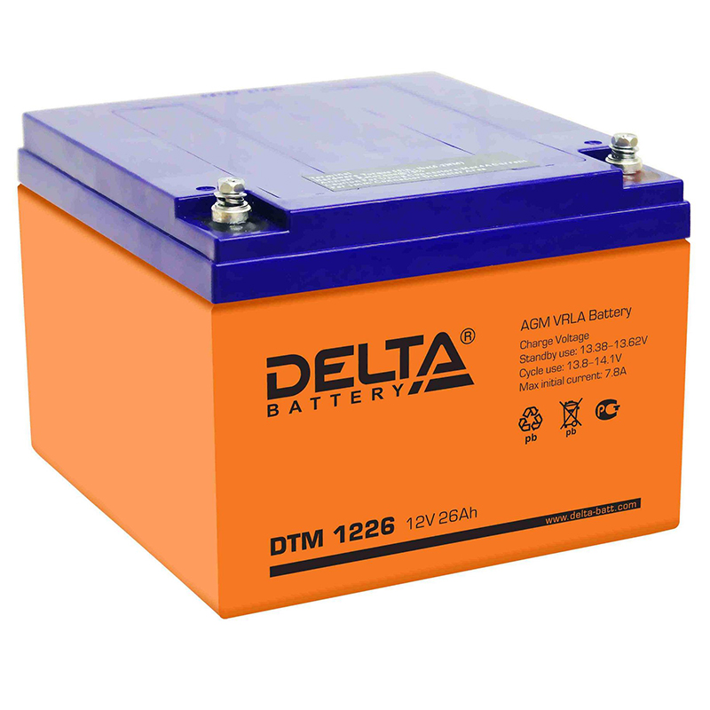 Delta dtm 1226, аккумулятор