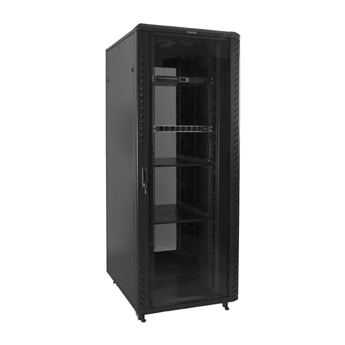 Hyperline ttc-2268-gs-ral9004, шкаф напольный
