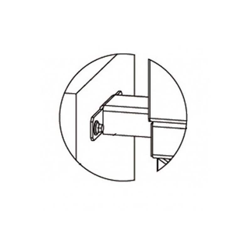 Perco-rf01 0-11, кронштейн для створки турникета