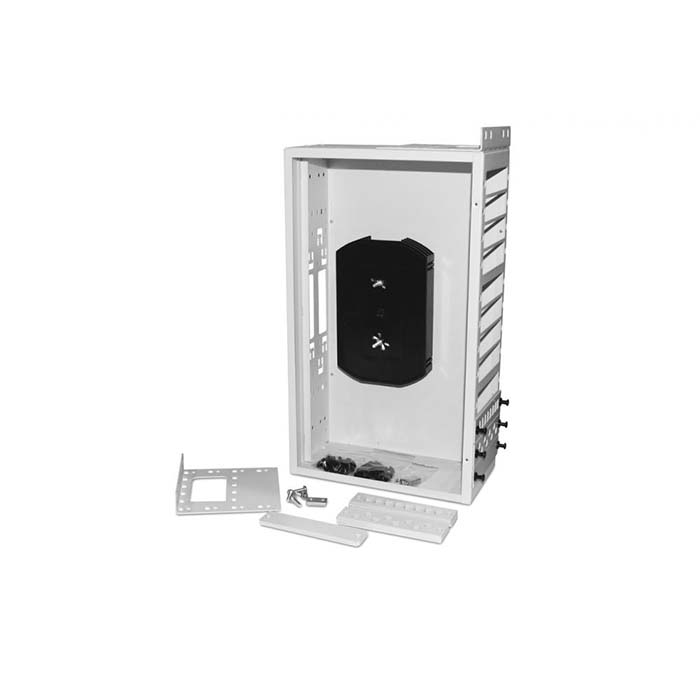Hyperline fo-19r-3u-12xslt-w140h42-96un-gy, бокс оптический