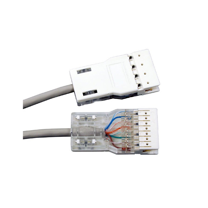Hyperline pc-110-110-4p-c5e-3m-gy, патч-корд