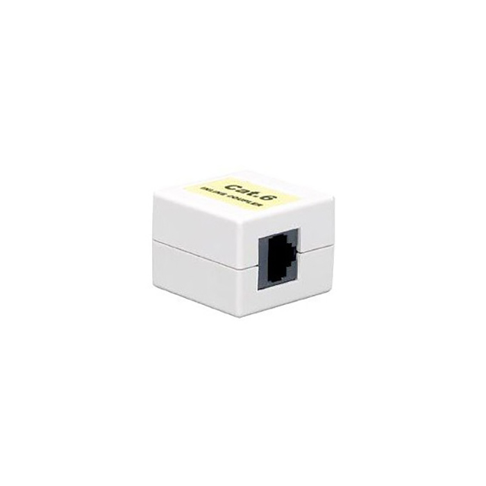 Hyperline ca-8p8c-c6-sh-h-wh, проходной адаптер