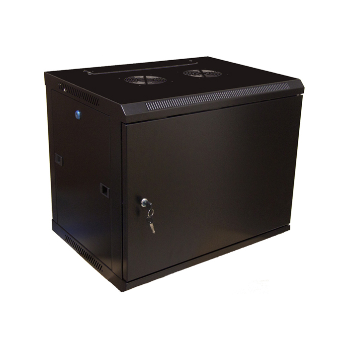 Hyperline twfs-1245-sr-ral9004, шкаф настенный