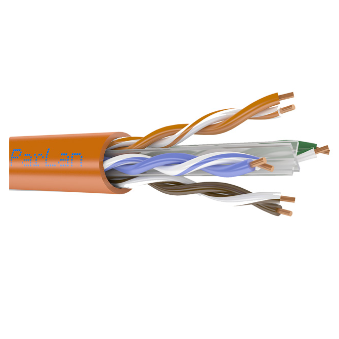 Parlan s/ftp cat6a 4x2x0,57 pvc, кабель &laquoвитая пара&raquo (lan) для структурированных систем связи