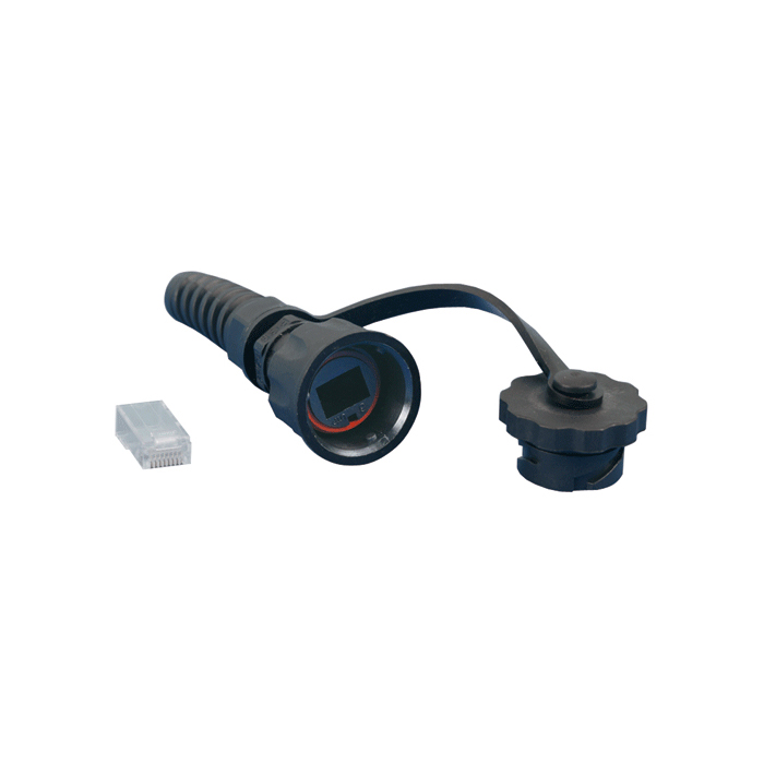 Hyperline kj-ie-8p8c-c6-180-bk , модуль промышленный