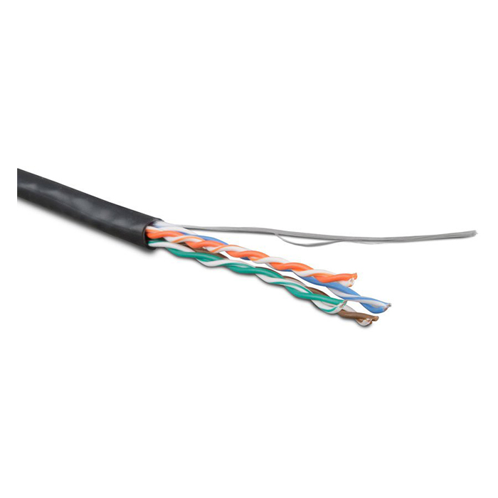 Hyperline uutp4-c5e-s24-sw-out-pe-bk-500, кабель витая пара