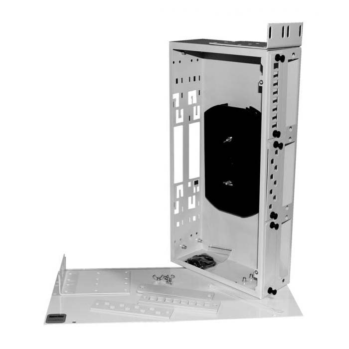 Hyperline fo-19r-2u-6xslt-w140h42-48un-gy, бокс оптический
