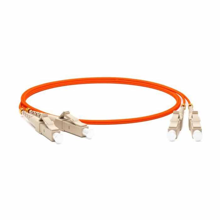 Hyperline fc-d2-50-lc/pr-lc/pr-h-15m-lszh-or, патч-корд волоконно-оптический