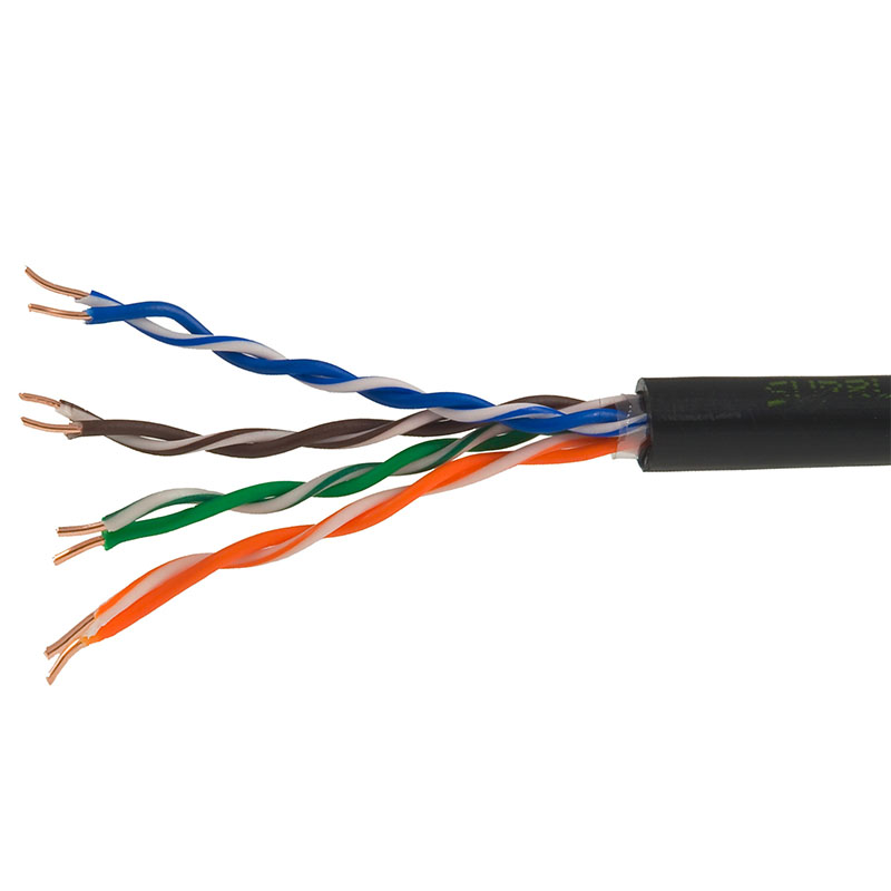 Ec-uf004-5e-pe-bk, кабель витая пара экранированный 305 м