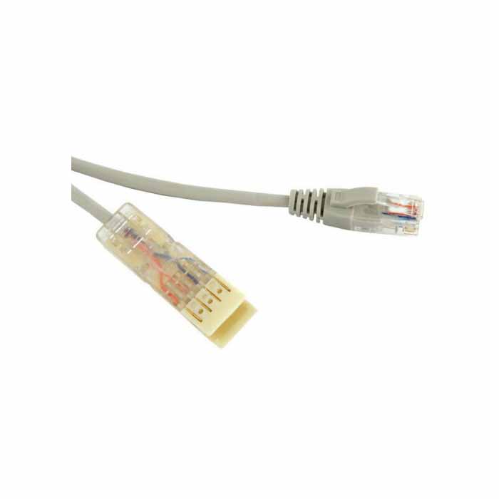 Hyperline pc-110-110-1p-cx-1m-gy патч-корд