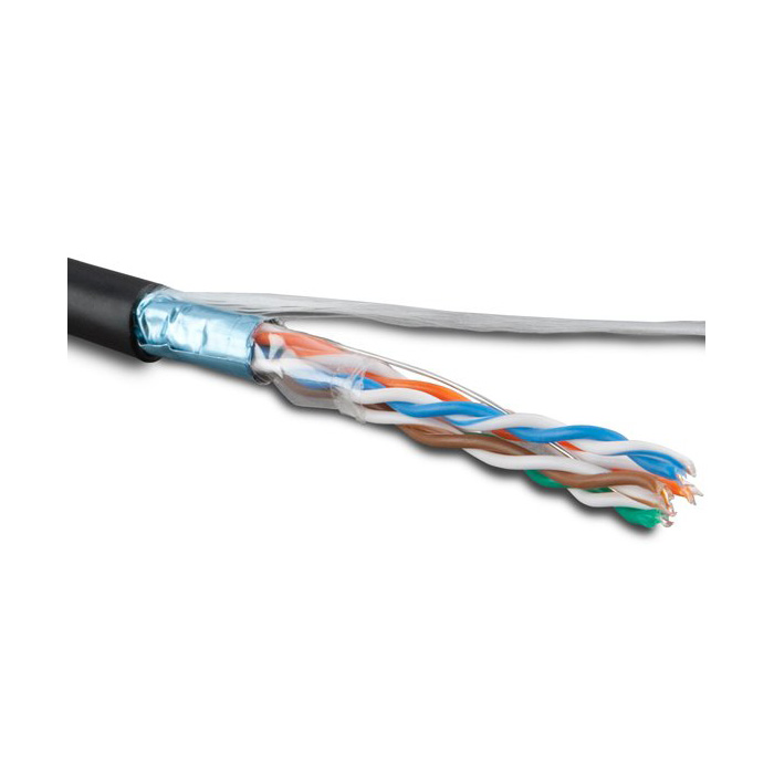Hyperline futp4-c5e-s24-out-lszh-bk-500 , кабель витая пара