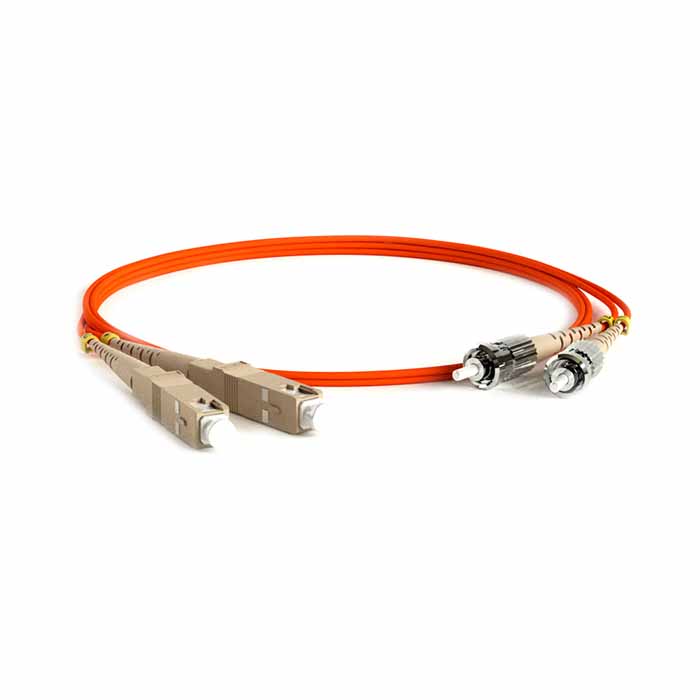 Hyperline fc-d2-50-sc/pr-st/pr-h-3m-lszh-or, патч-корд волоконно-оптический