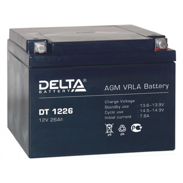 Delta dt 1226, аккумулятор