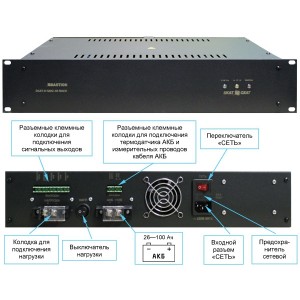 Skat -v.12dc-18 rack, источник вторичного электропитания резервированный