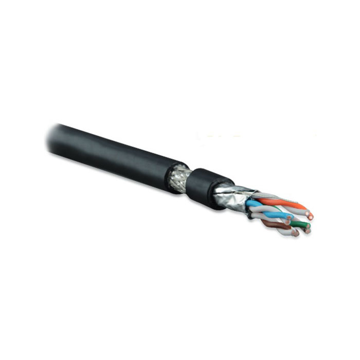 Hyperline sftp4-c7a-s22-out-pe-bk-500, кабель витая пара