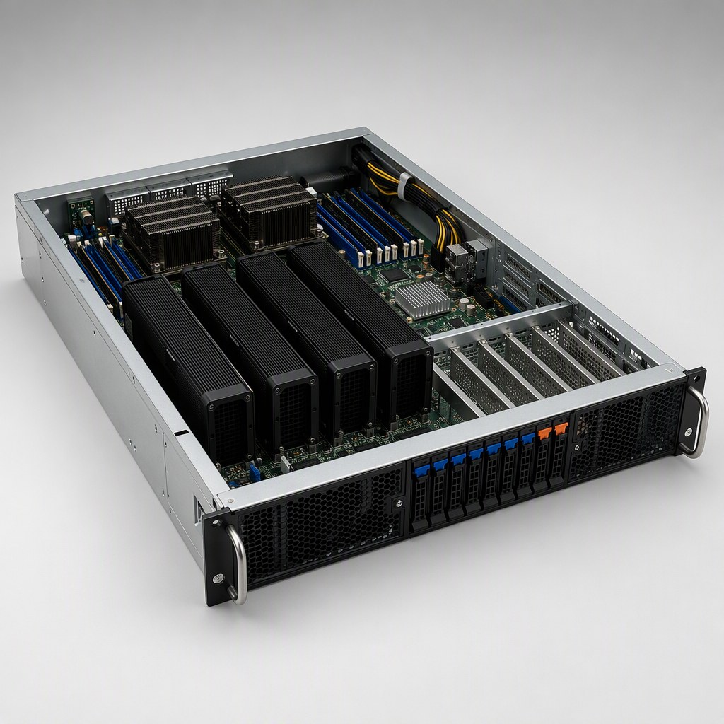 GPU-сервер AI Server Manager 128 (2U, 2×CMP 170HX 64 ГБ, всего 128 ГБ VRAM)