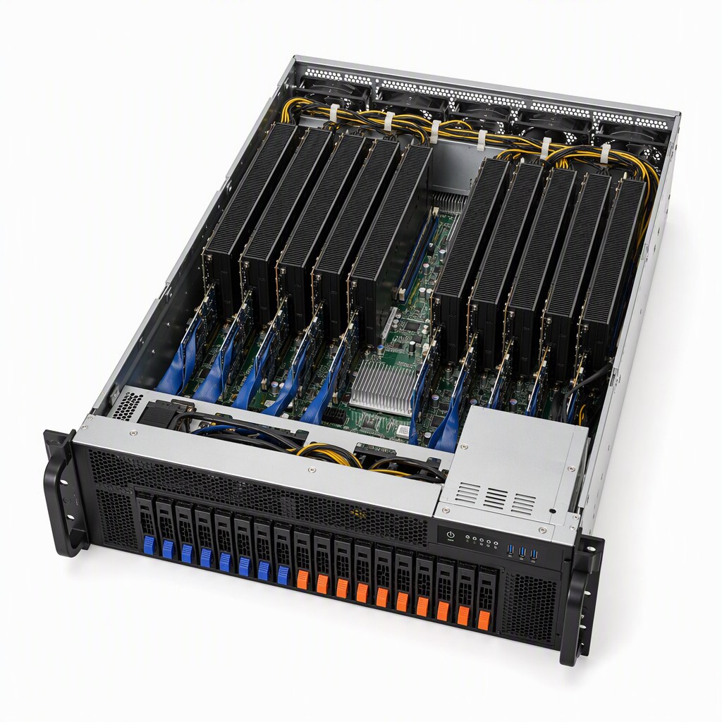 GPU-сервер AI Server Manager 1024 (4U, 16×CMP 170HX 64 ГБ, всего 1024 ГБ VRAM)