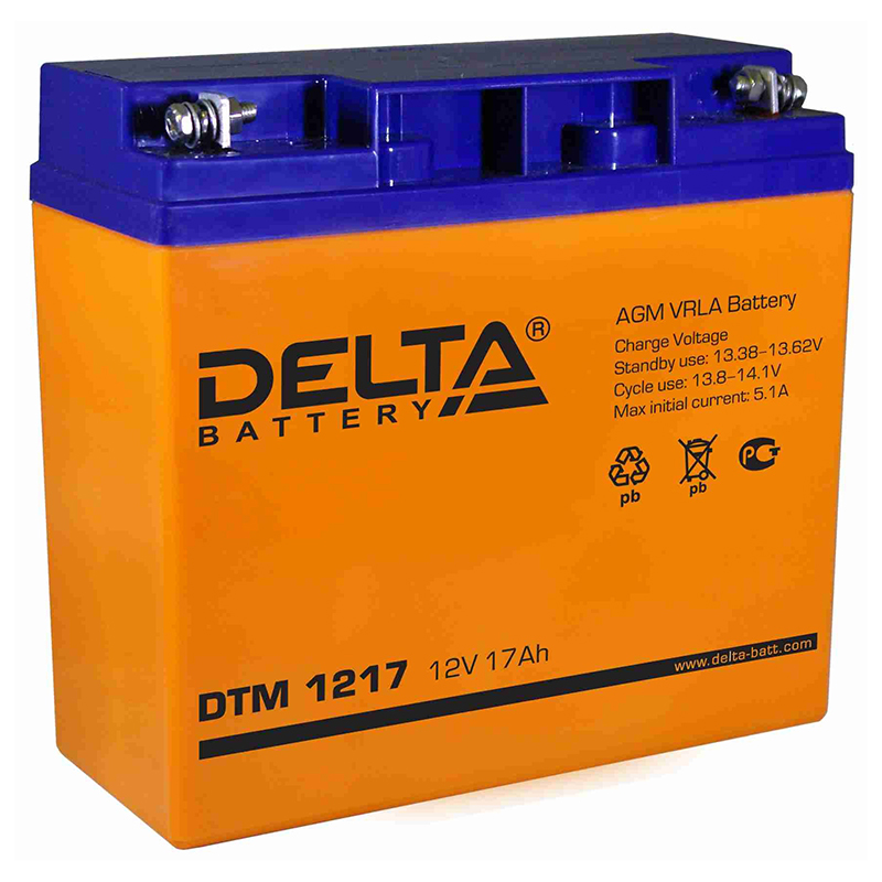 Delta dtm 1217, аккумулятор