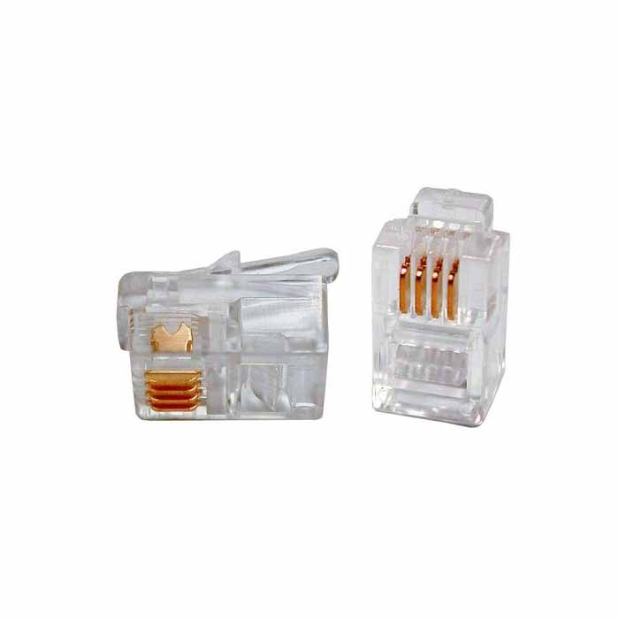Hyperline plug-6p6c-p-c2, телефонный разъем