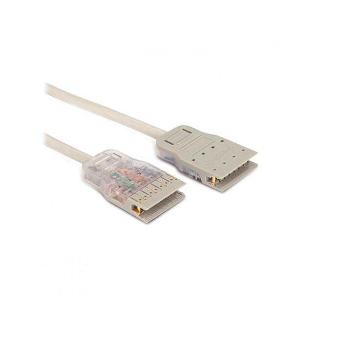 Hyperline pc-110-110-4p-c6-2m-gy, патч-корд