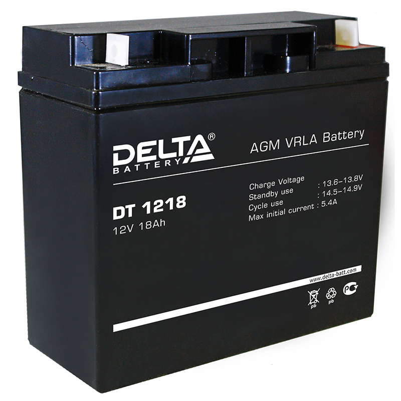 Delta dt 1218, аккумулятор