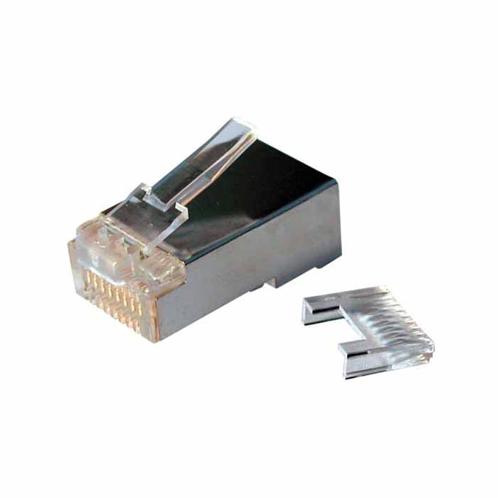 Hyperline plug-8p8c-sv-c5-sh-100, разъем rj-45