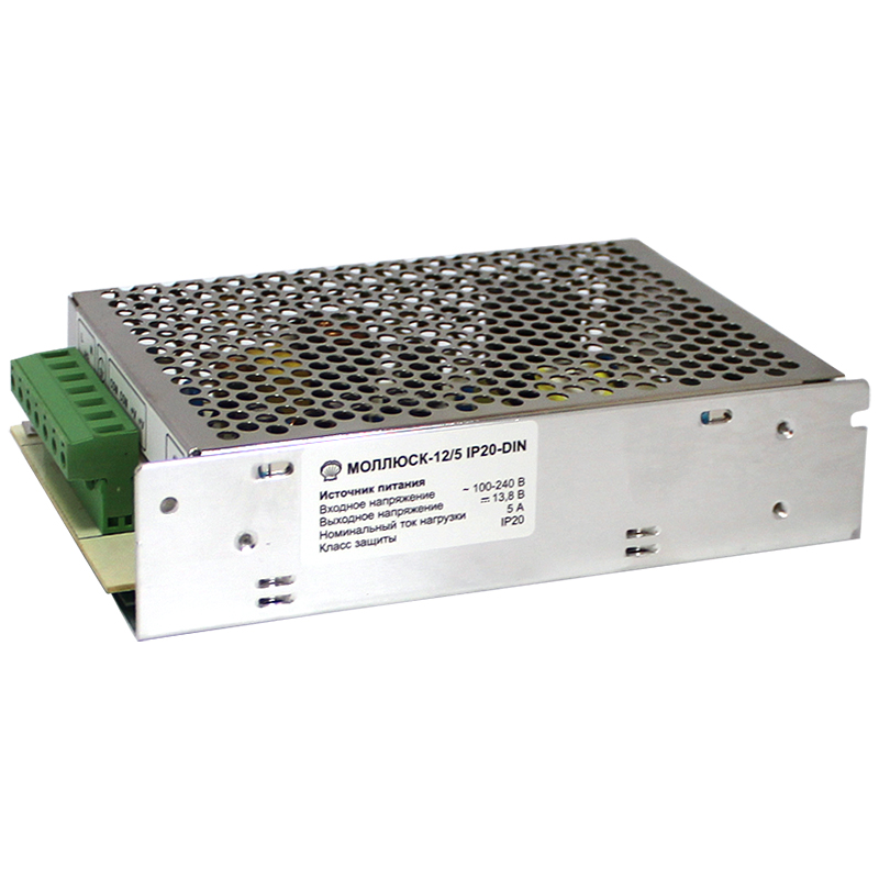 Моллюск-12/5 ip20 din, источник питания