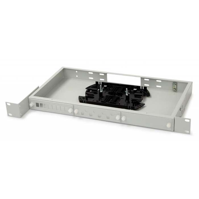 Hyperline fo-19r-1u-3xslt-w140h42-24un-gy, бокс оптический