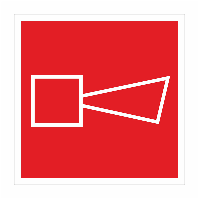 Знак f 11, звуковой оповещатель (наклейка)