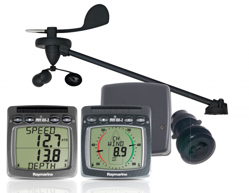 Raymarine wind, speed & depth system with triducer (t111, t112, t120, t121, t910)