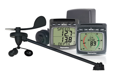 Raymarine wind, speed & depth system with triducer