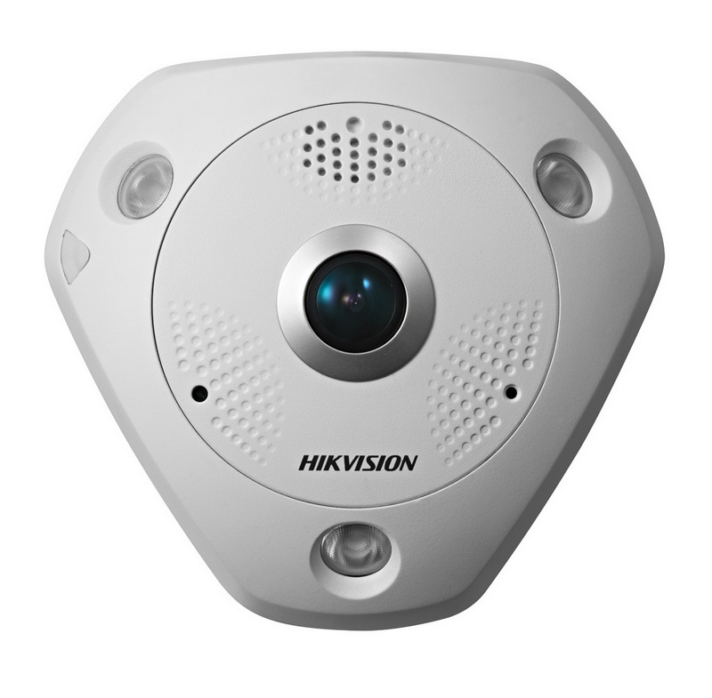 Ds-2cd6362f-ivs, ip-видеокамера с ик-подсветкой и объективом рыбий глаз антивандальная